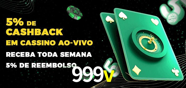 Promoções do cassino ao Vivo 999v